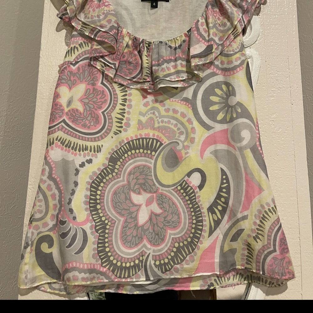 Liquid layered cotton top
